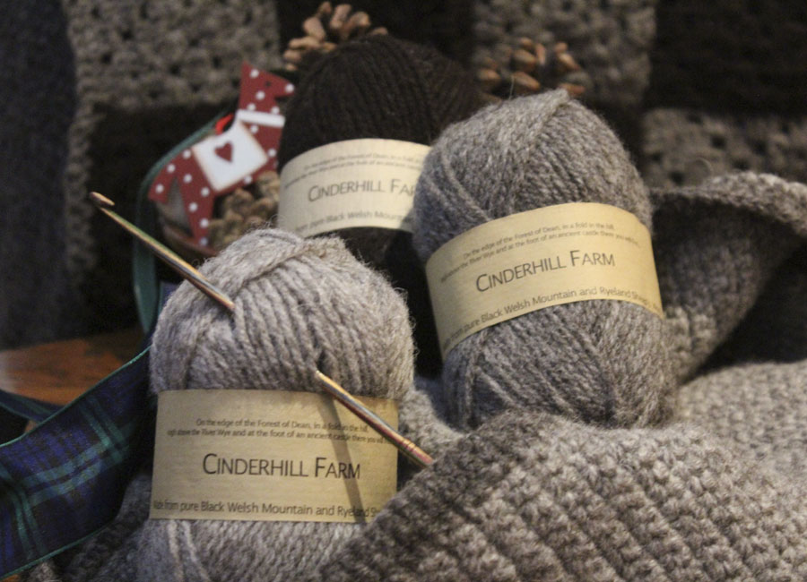 Black Welsh Mountain Sheep and Ryeland Wool Cinderhill Farm